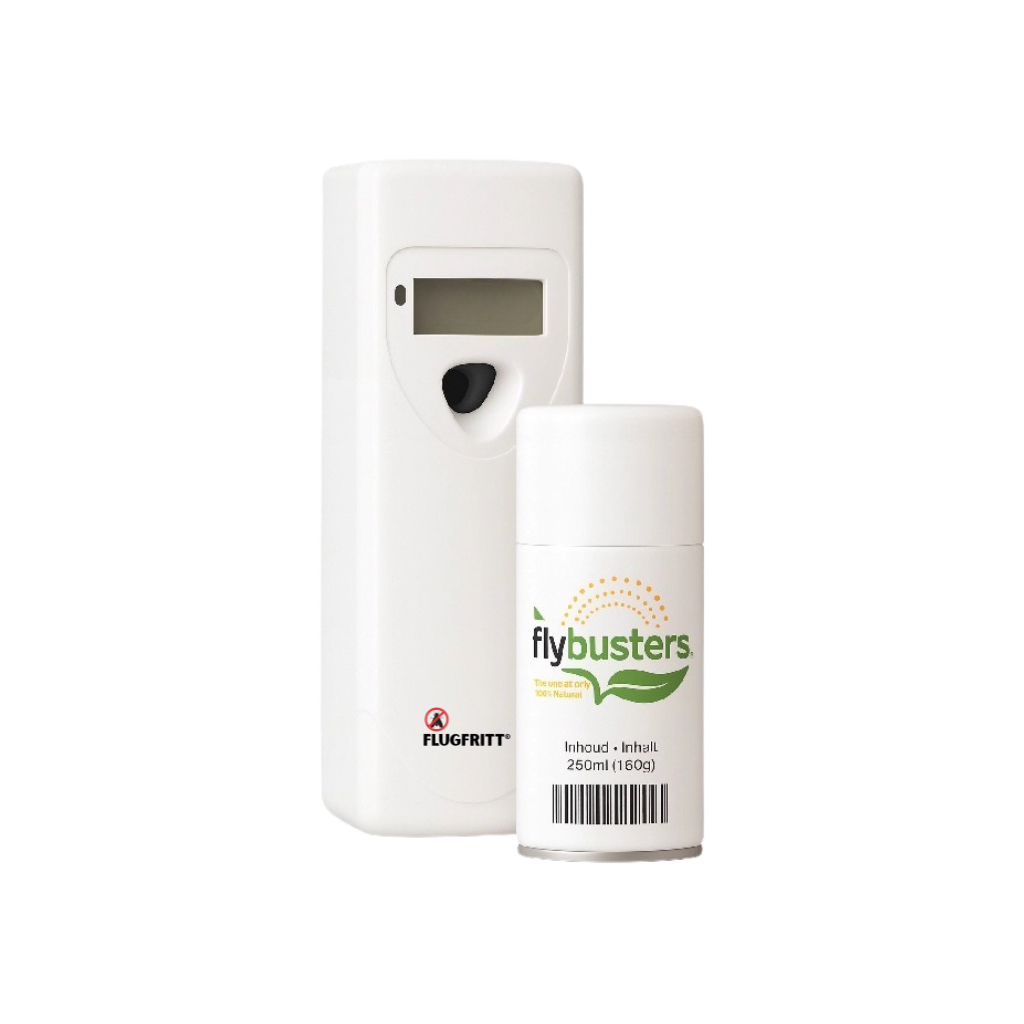 Flugfritt Dispenser Enhet + Flybusters Refill 250ml (160g)